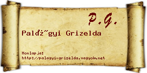 Palágyi Grizelda névjegykártya